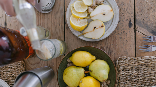Zesty Ginger Pear Cocktail