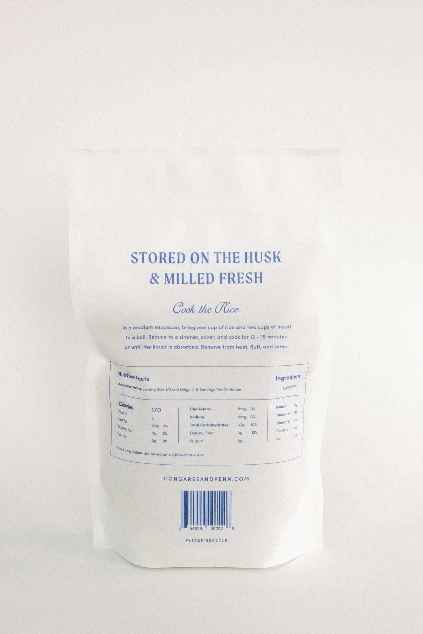 Congaree and Penn Jupiter White Rice