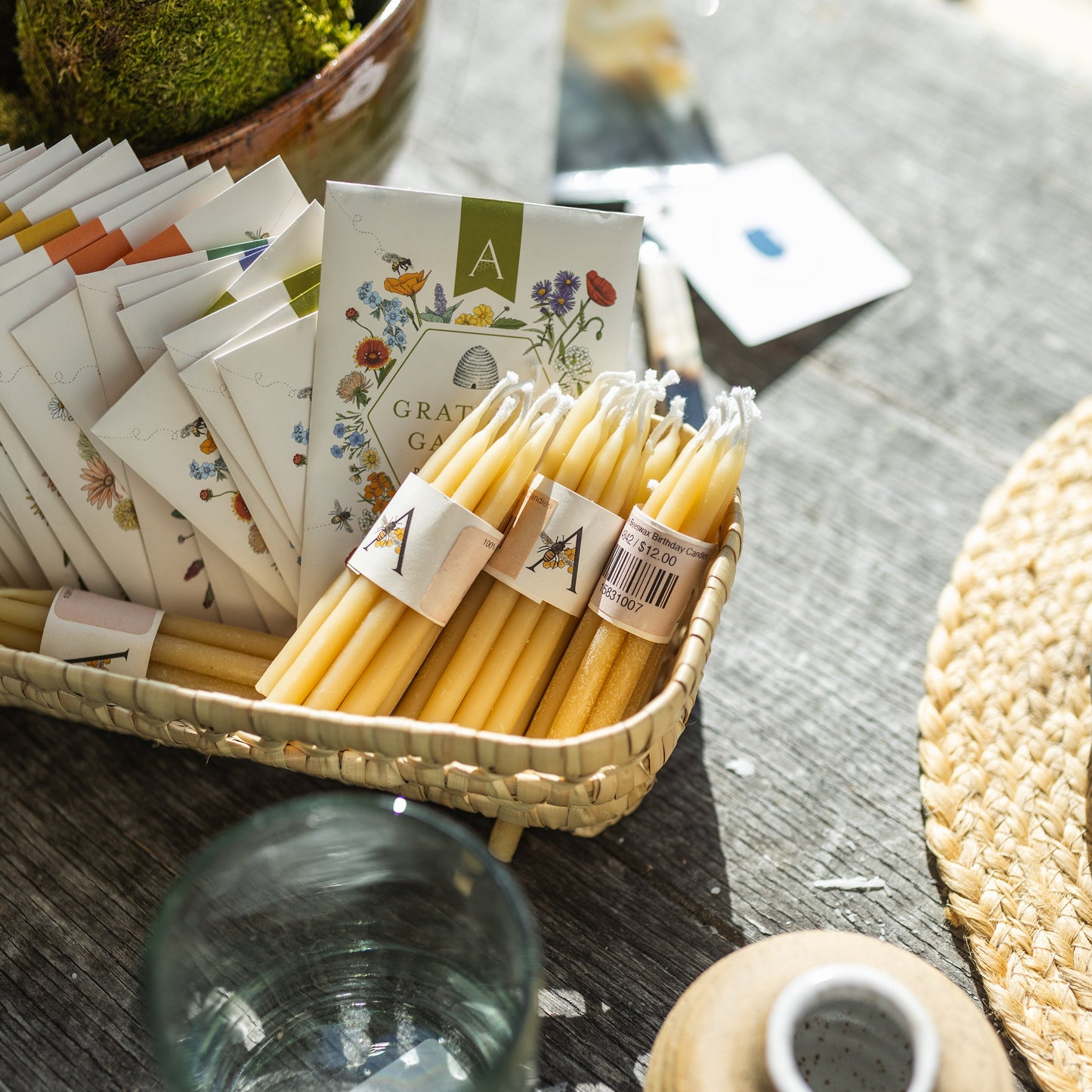 100% Pure Beeswax Birthday Candles