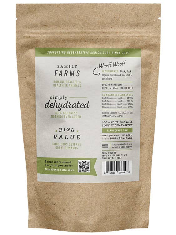 Farm Hounds Duck Strips: 4.5oz