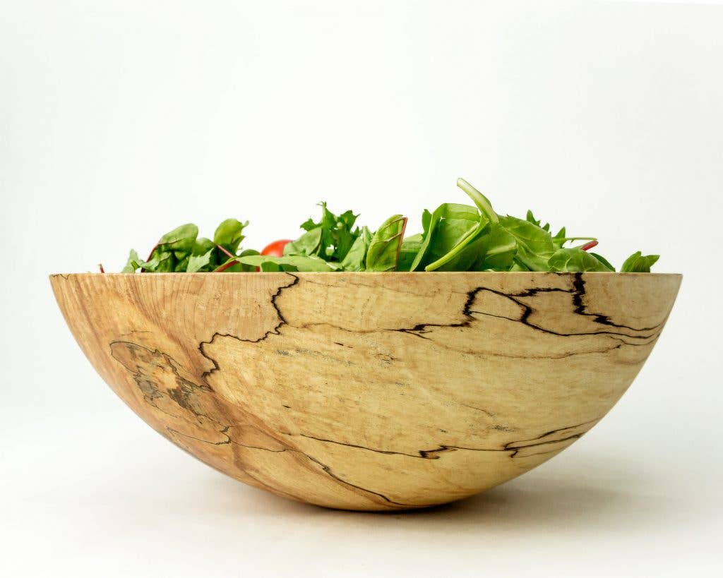 Spalted Maple Round Bowl 10"