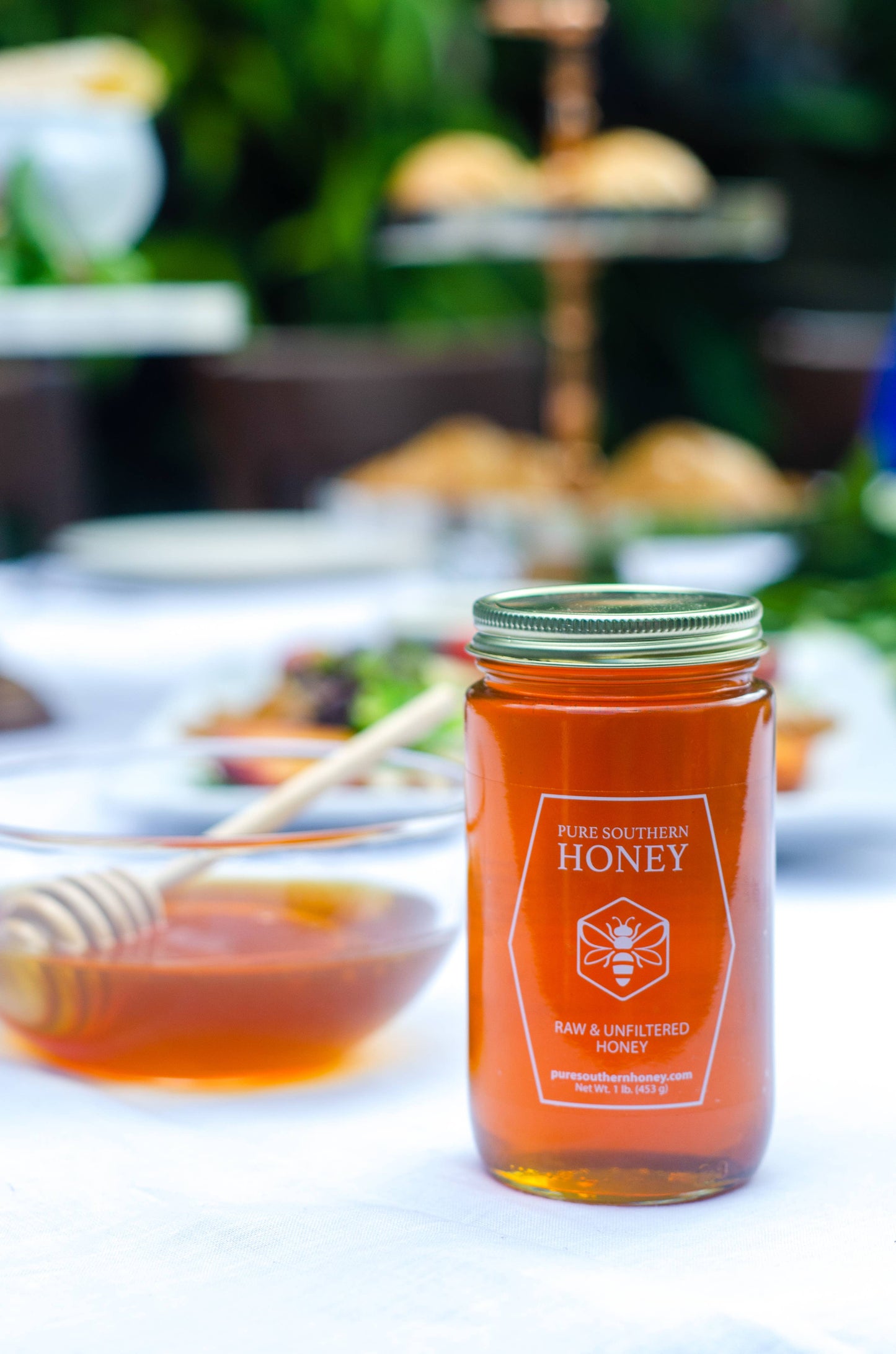 Pure Southern Honey Honey 1 Lb  Raw, Unfiltered, and Unheated