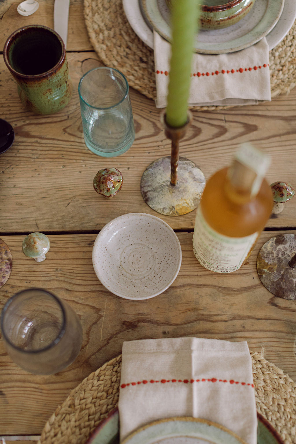 Ceramic Mushroom Set of 3