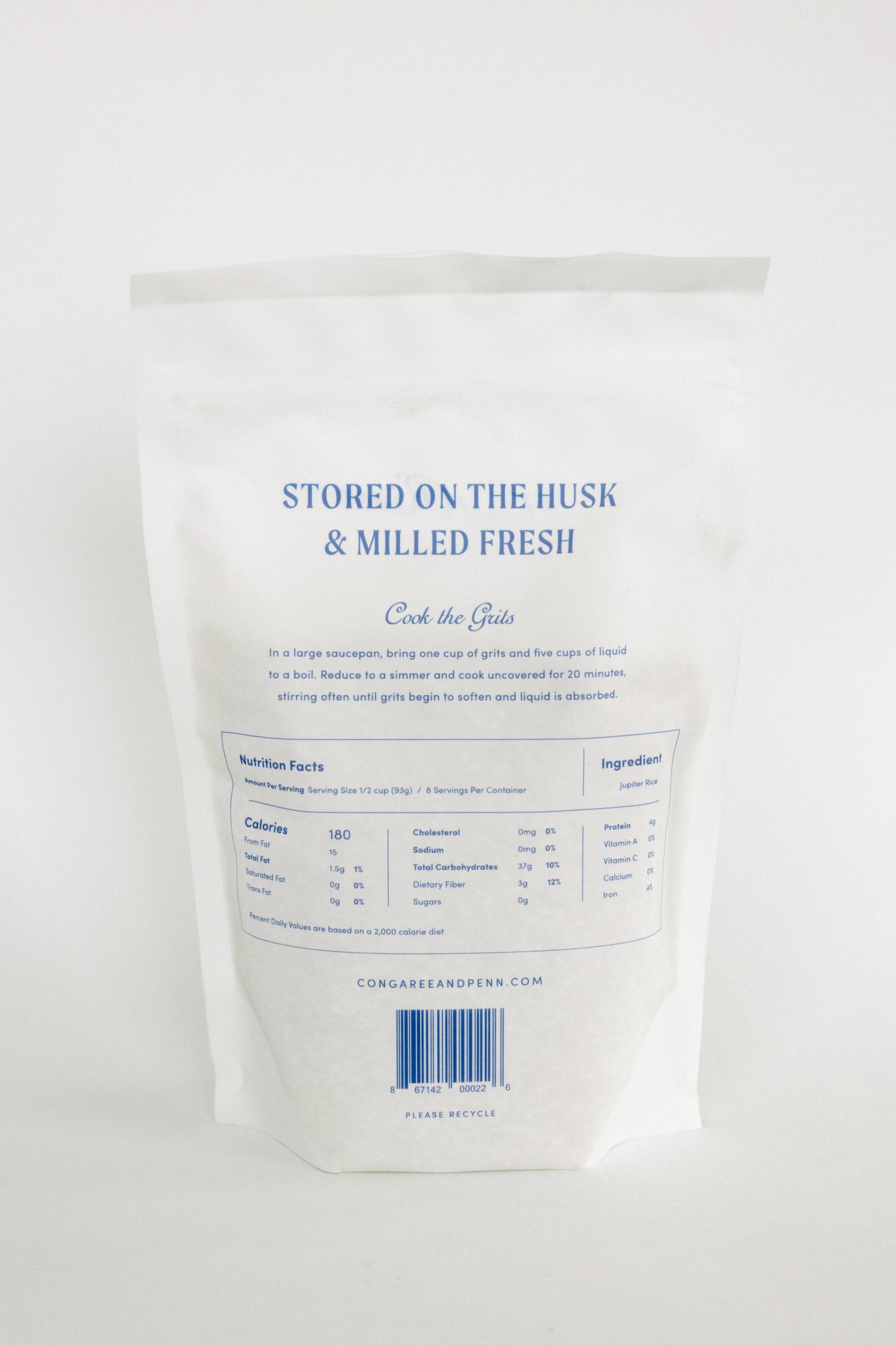 Congaree and Penn Jupiter Rice Grits