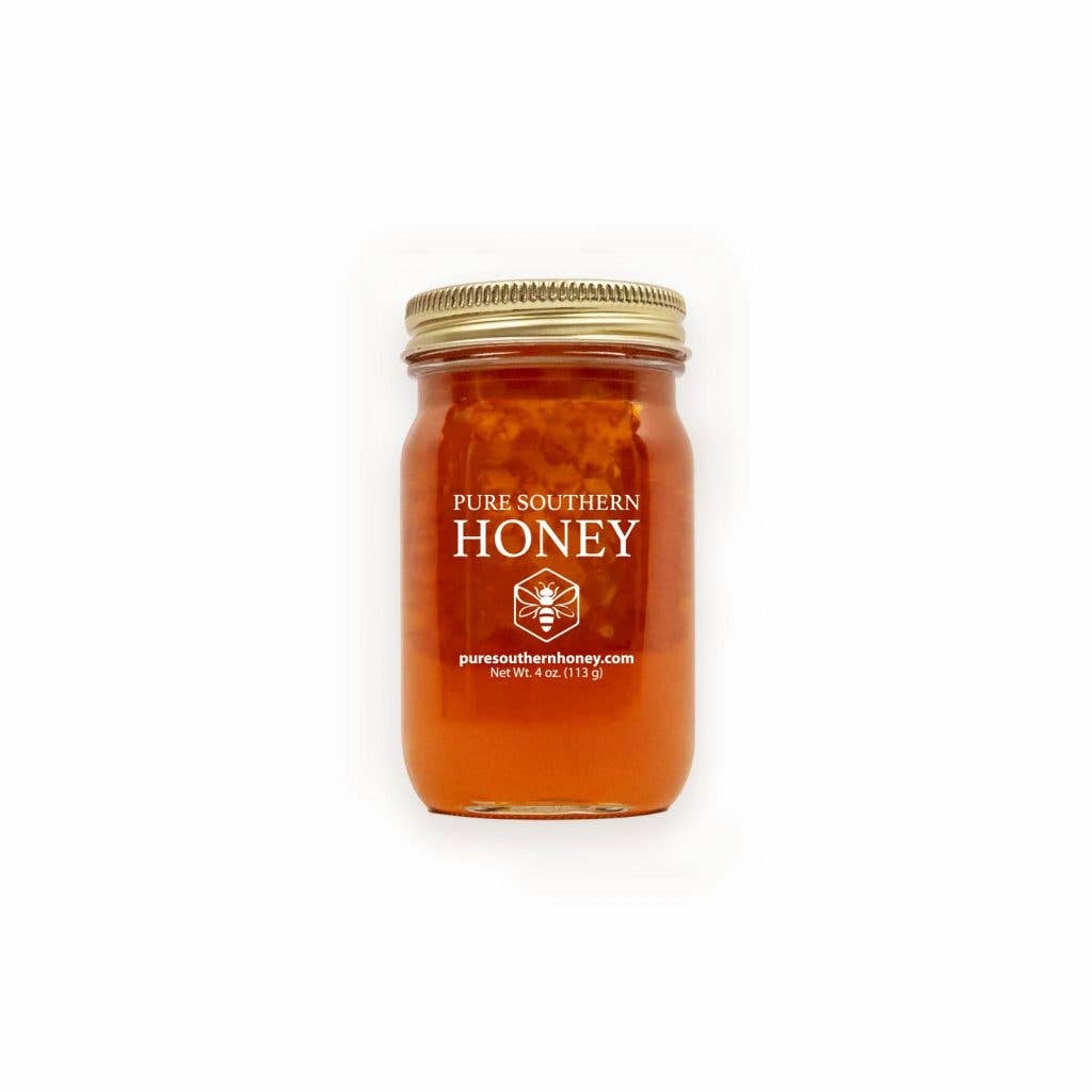 Pure Southern Honey Mini Honey With Comb 4 Oz
