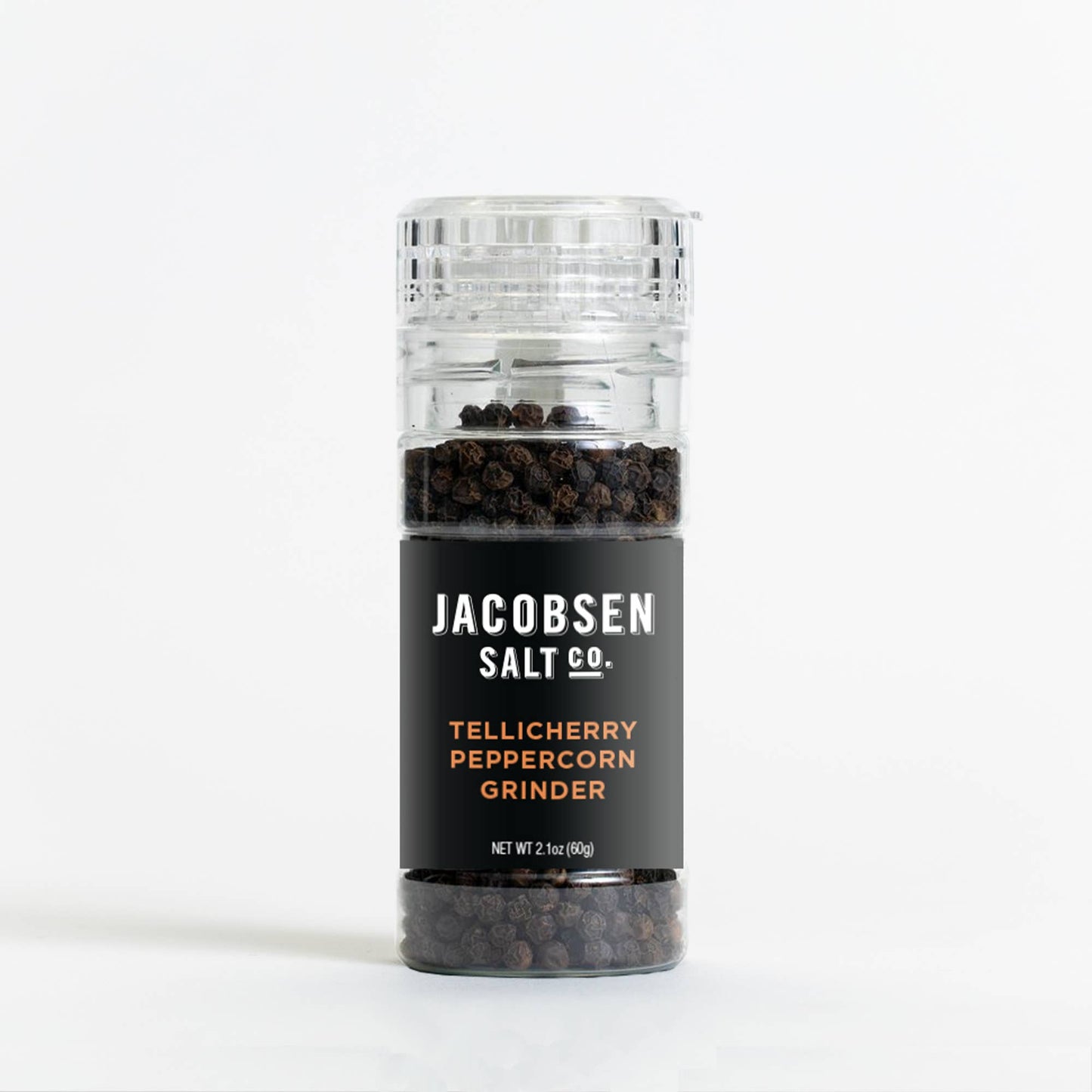 Jacobsen Salt Co. Tellicherry Peppercorns Loaded Grinder