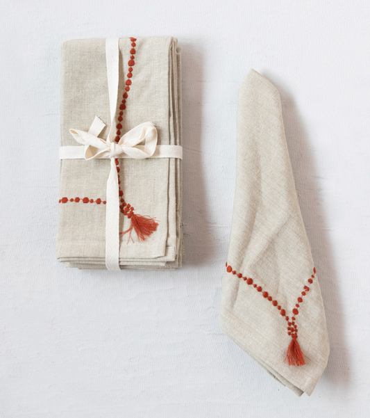 Embroidery Napkins- Set of 4