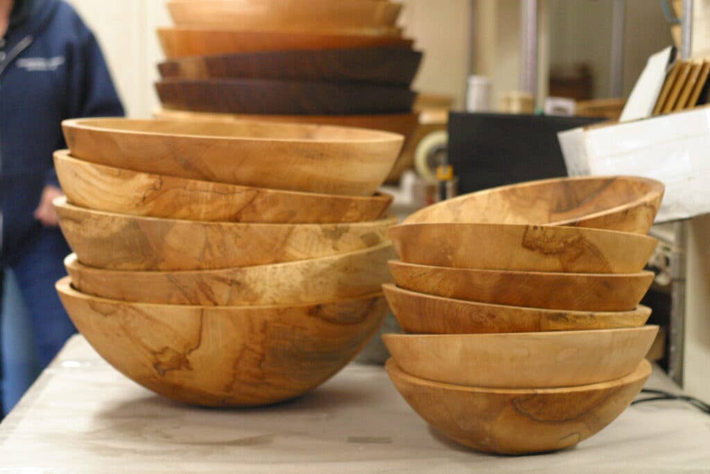 Spalted Maple Round Bowl 10"