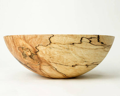 Spalted Maple Round Bowl 13"
