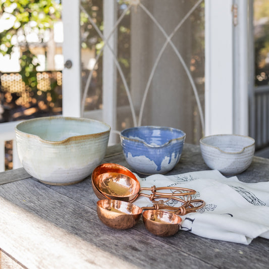 Hammered Scoop Set-Copper