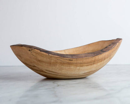 Spalted Maple Oval Bowl 10"