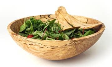 Spalted Maple Round Bowl 13"