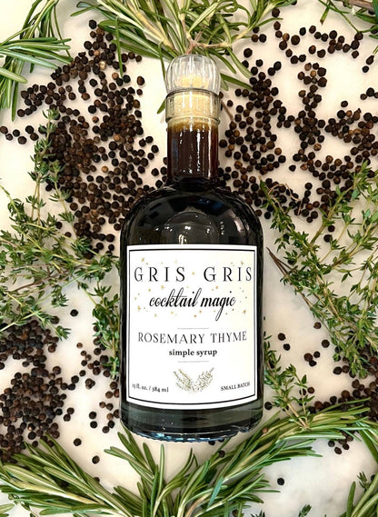 Gris Gris Cocktail Magic Rosemary Thyme Simple Syrup