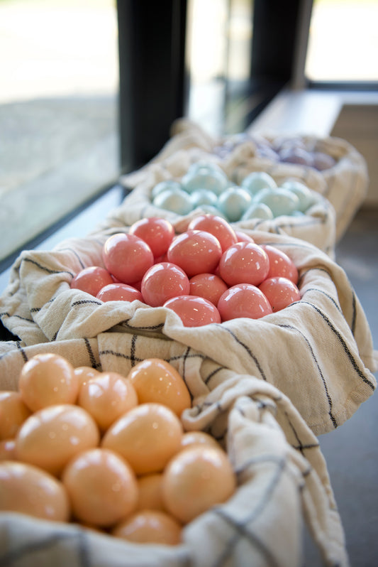 Handmade Ceramic Eggs (Set of 3)