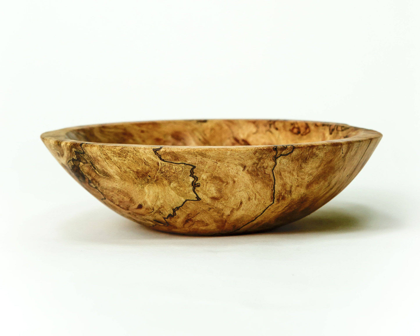Spalted Maple Round Bowl 10"