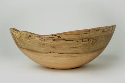 Spalted Maple Oval Bowl 10"