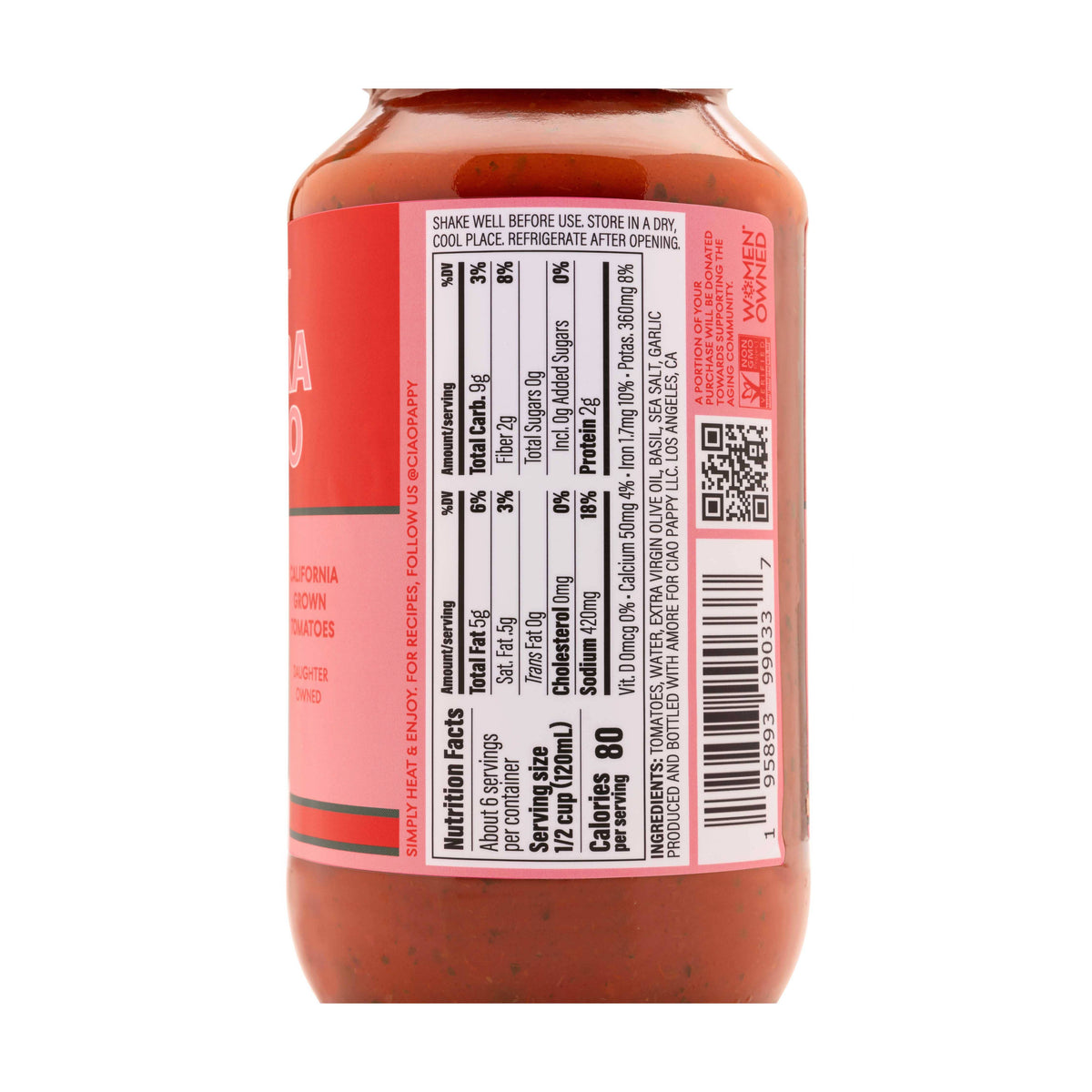 Marinara Classico Pasta Sauce