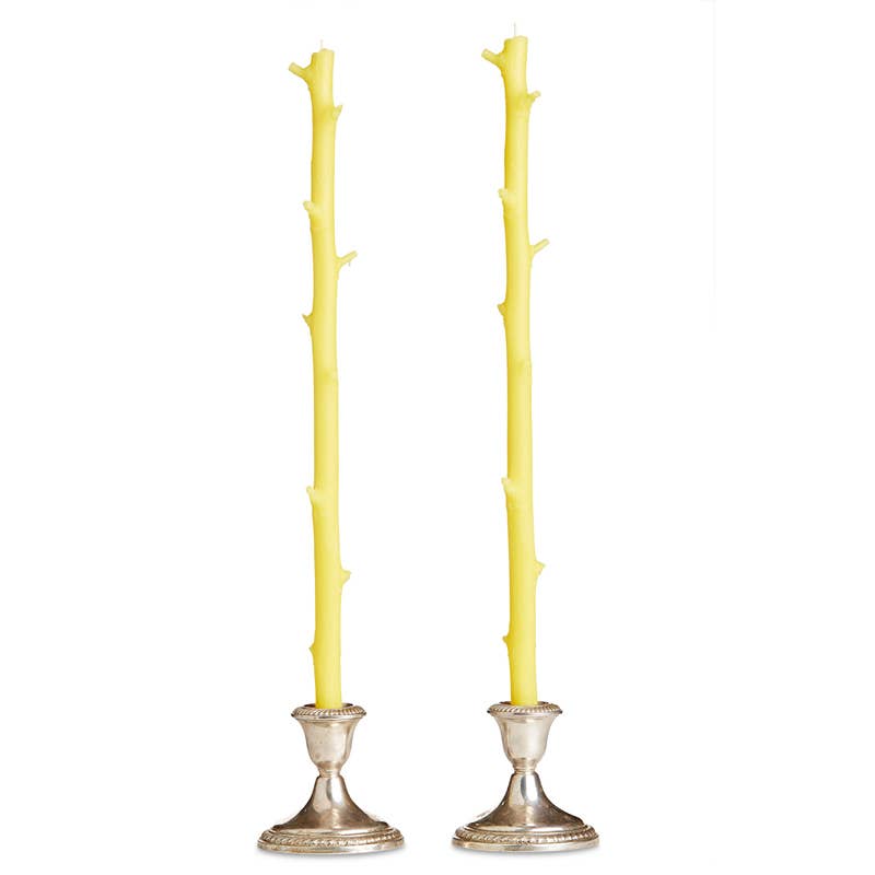 Stick Candles Hickory / Pair