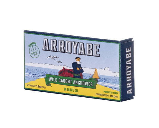 Arroyabe Anchovies in Oil  - 1.76oz Tin