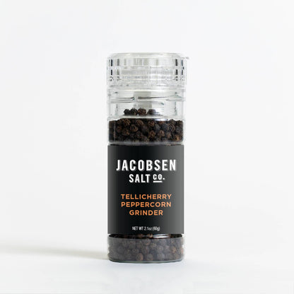 Jacobsen Salt Co. Tellicherry Peppercorns Loaded Grinder