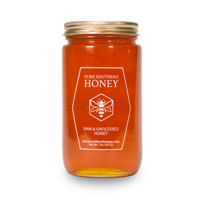 Honey 1 Lb  Raw, Unfiltered, and Unheated